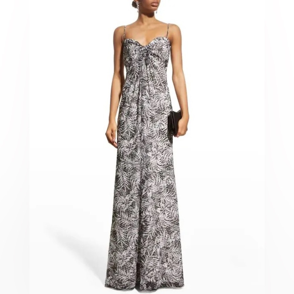 Tadashi Shoji Spaghetti Strap Gown